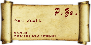 Perl Zsolt névjegykártya